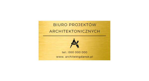 Tabliczka do biura architektonicznego