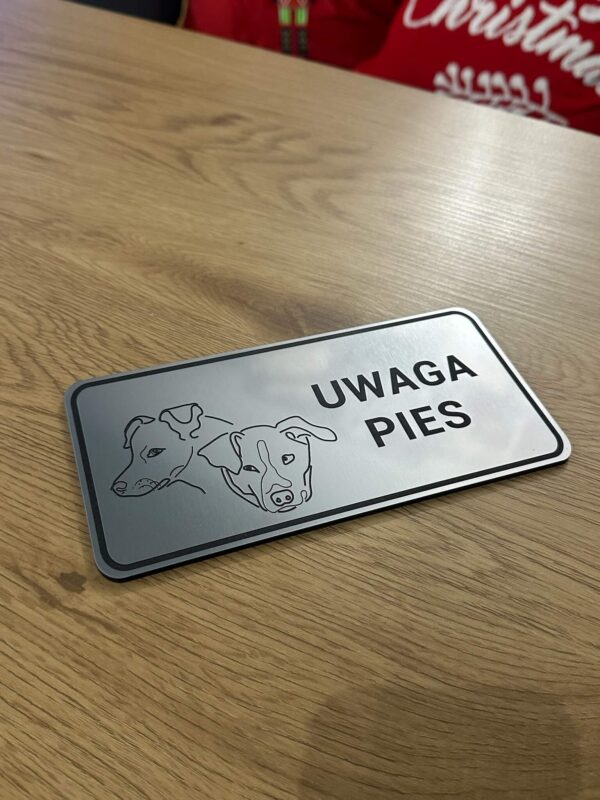 Tabliczka uwaga pies Tabliczka uwaga pies