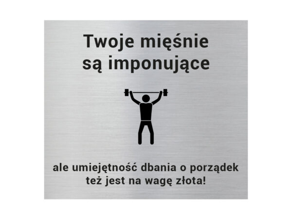 Tabliczka w sektorze sportowym 3 Tabliczka w sektorze sportowym 3