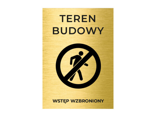 Tabliczka znamionowa na budowie 2