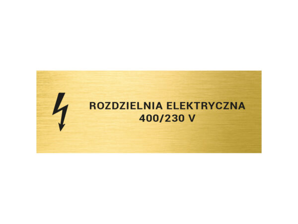Tabliczka znamionowa w sektorze energetycznym 1 Tabliczka znamionowa w sektorze energetycznym 1