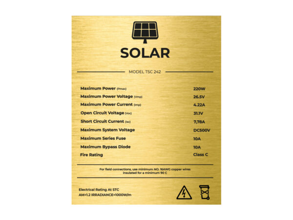 tabliczka znamionowa panelu fotowoltaicznego 2 tabliczka znamionowa panelu fotowoltaicznego 2