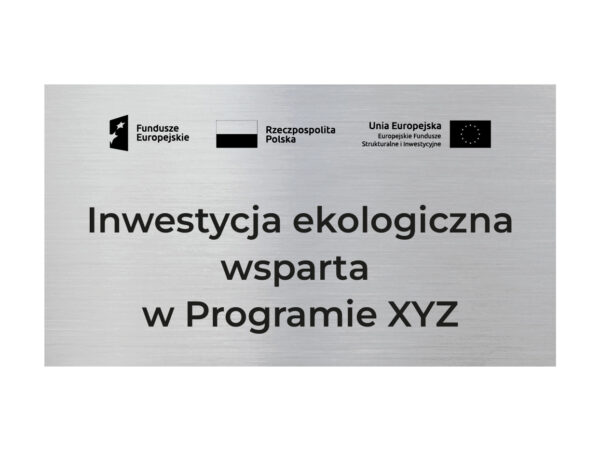 tabliczka znamionowa przy inwestycjach 2 tabliczka znamionowa przy inwestycjach 2