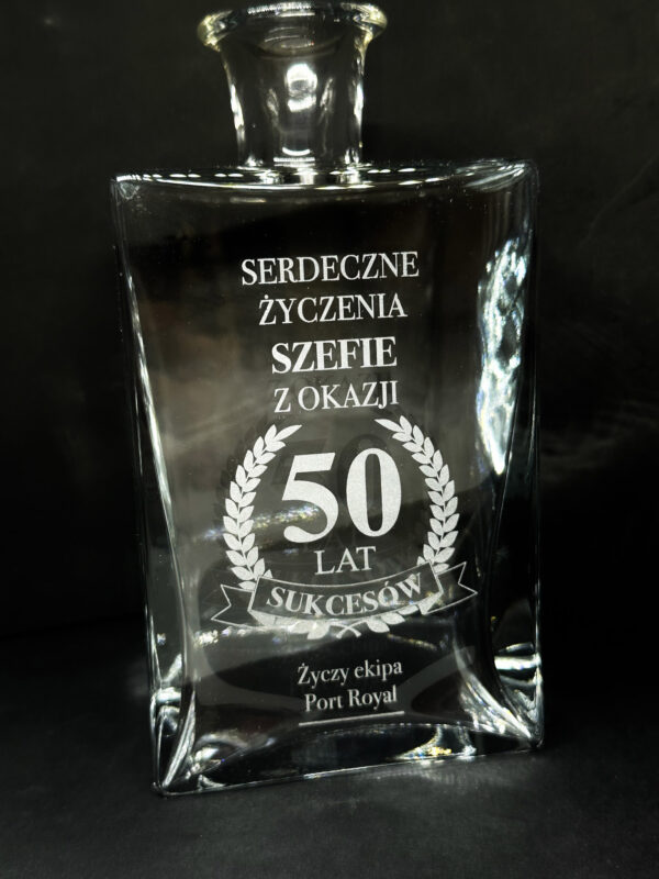 Karafka do whisky z grawerem C 750ml