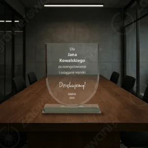Statuetka szklana z etui G001