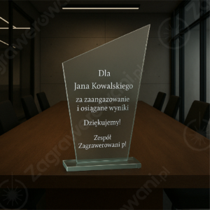 Trofeum szklane M73A [25x15cm]
