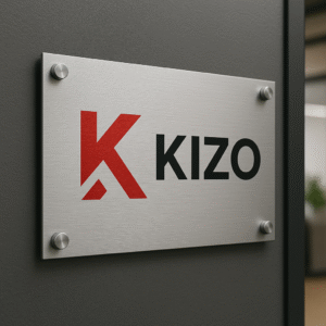 Tabliczka z logo firmy