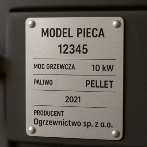 Tabliczka na piec
