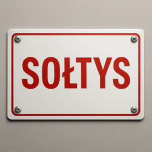 Tabliczka Sołtys