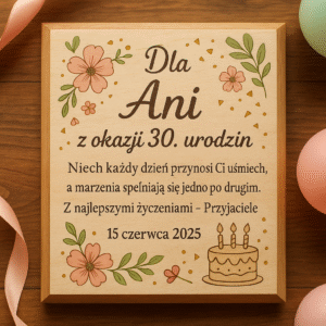 Tabliczka na urodziny