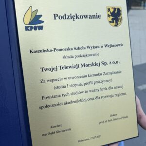 Dyplomy z podziękowaniem w etui